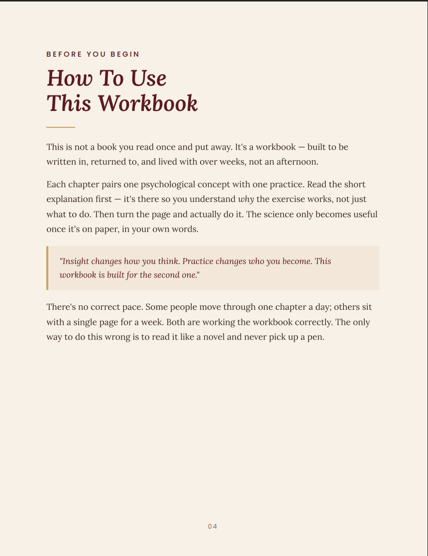 Becoming Her — Science-Backed Self-Development Workbook (Digital, Fillable PDF)
