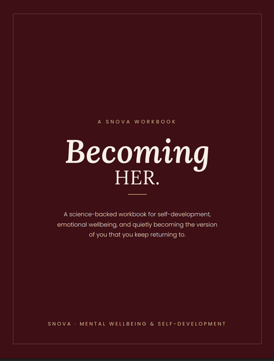Becoming Her — Science-Backed Self-Development Workbook (Digital, Fillable PDF)
